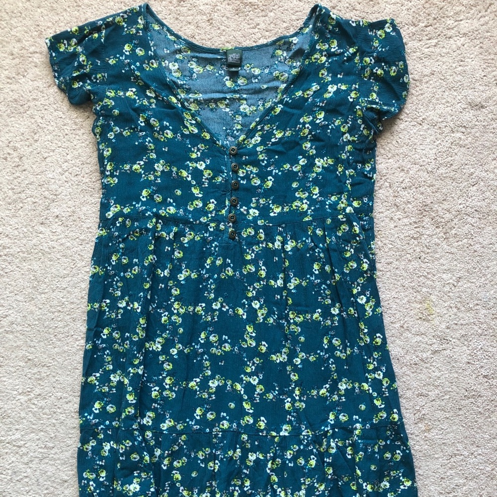 Green Floral Summer Dress